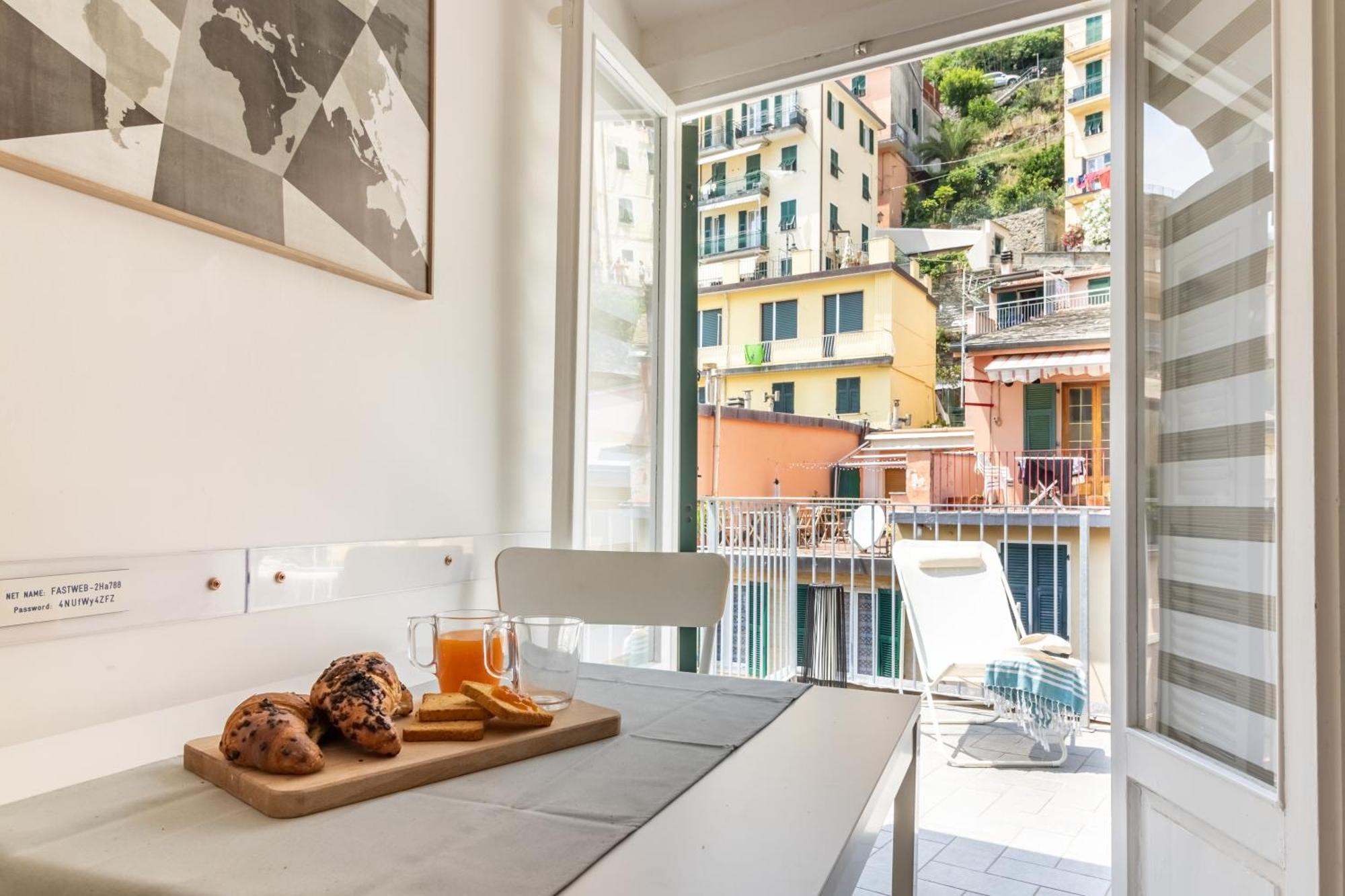 Ferienwohnung Wanderjohn Penthouse 5Terreparco Riomaggiore Exterior foto